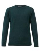 Matchesfashion.com Sunspel - Crew-neck Wool Sweater - Mens - Dark Green