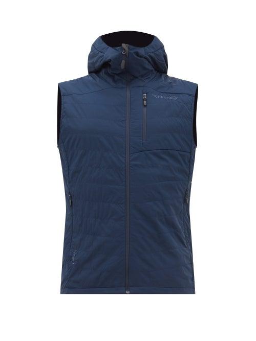 Matchesfashion.com Norrona - Lyngen Zipped Technical Hooded Gilet - Mens - Navy