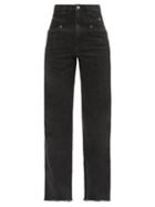 Matchesfashion.com Isabel Marant - Dilesqui High-rise Wide-leg Jeans - Womens - Black