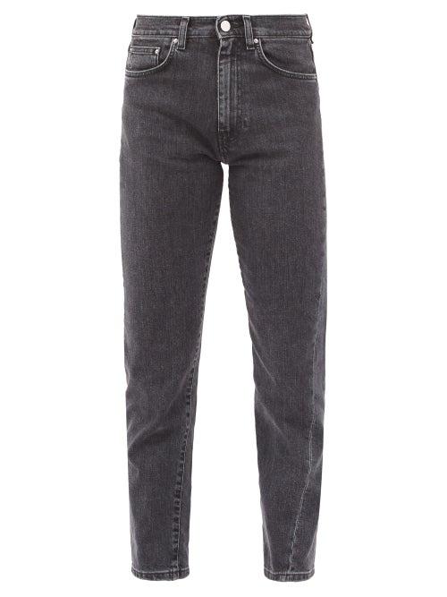 Matchesfashion.com Totme - Original Twisted-seam Straight-leg Jeans - Womens - Grey