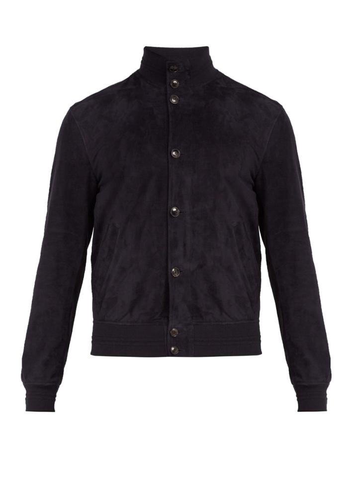 Salle Privée Eero Suede Bomber Jacket