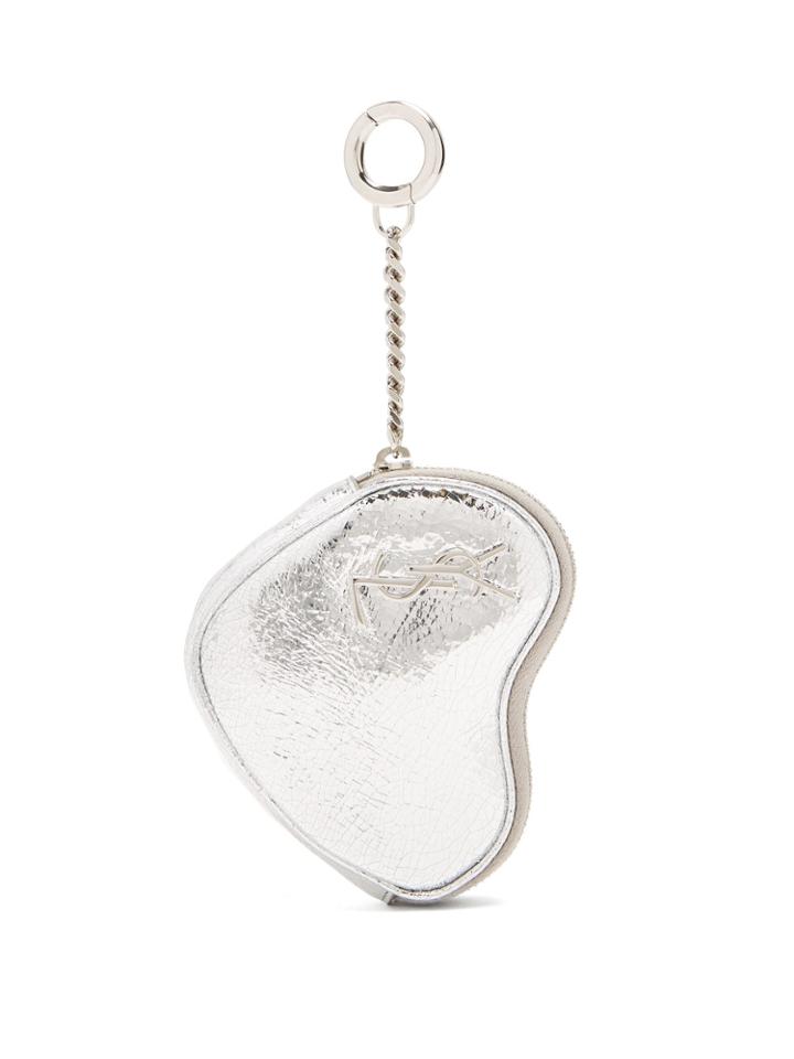 Saint Laurent Love Heart-shaped Coin Purse