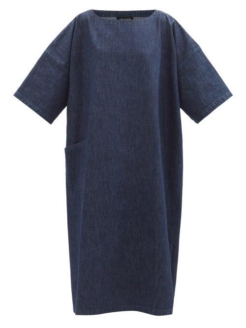 Eskandar - Denim Dress - Womens - Dark Denim