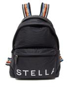 Matchesfashion.com Stella Mccartney - Rainbow Jacquard Straps Padded Backpack - Womens - Black Multi
