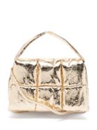 Matchesfashion.com Stand Studio - Wanda Quilted-technical Bag - Womens - Gold