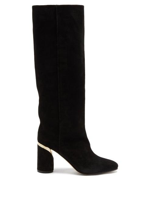 Jimmy Choo - Jayla 85 Suede Knee-high Boots - Womens - Black