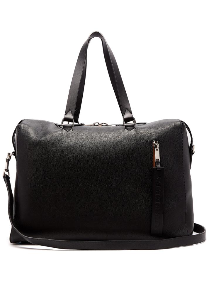 Burberry Grained-leather Holdall