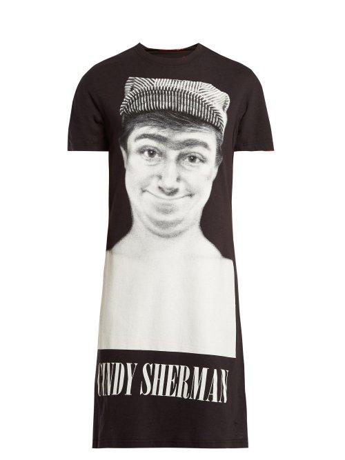 Matchesfashion.com Undercover - Cindy Sherman Reversible T Shirt Dress - Womens - Black Multi
