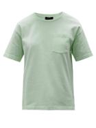Matchesfashion.com A.p.c. - Hope Logo-embroidered Cotton-jersey T-shirt - Womens - Green