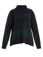 A.p.c. Saskia Funnel-neck Fair-isle Wool-blend Sweater