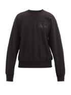 Matchesfashion.com Aries - Logo-print Cotton-jersey Sweatshirt - Mens - Black
