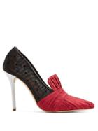 Matchesfashion.com Malone Souliers By Roy Luwolt - X Emanuel Ungaro Elouise Pumps - Womens - Red Multi