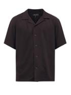 Matchesfashion.com Rag & Bone - Avery Cuban-collar Poplin Shirt - Mens - Black