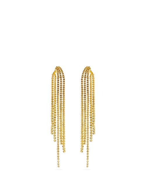 Matchesfashion.com Lynn Ban - Voss Lab Sapphire & Gold Drop Earrings - Womens - Gold