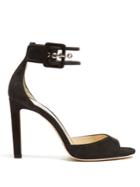 Jimmy Choo Moscow 100mm Suede Sandals