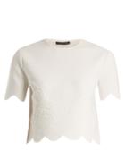 Alexander Mcqueen Matelass Stretch-crepe Top