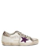 Matchesfashion.com Golden Goose - Superstar Leather Trainers - Womens - White Multi