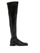 Matchesfashion.com Jil Sander - Nikki Leather Over-the-knee Boots - Womens - Black