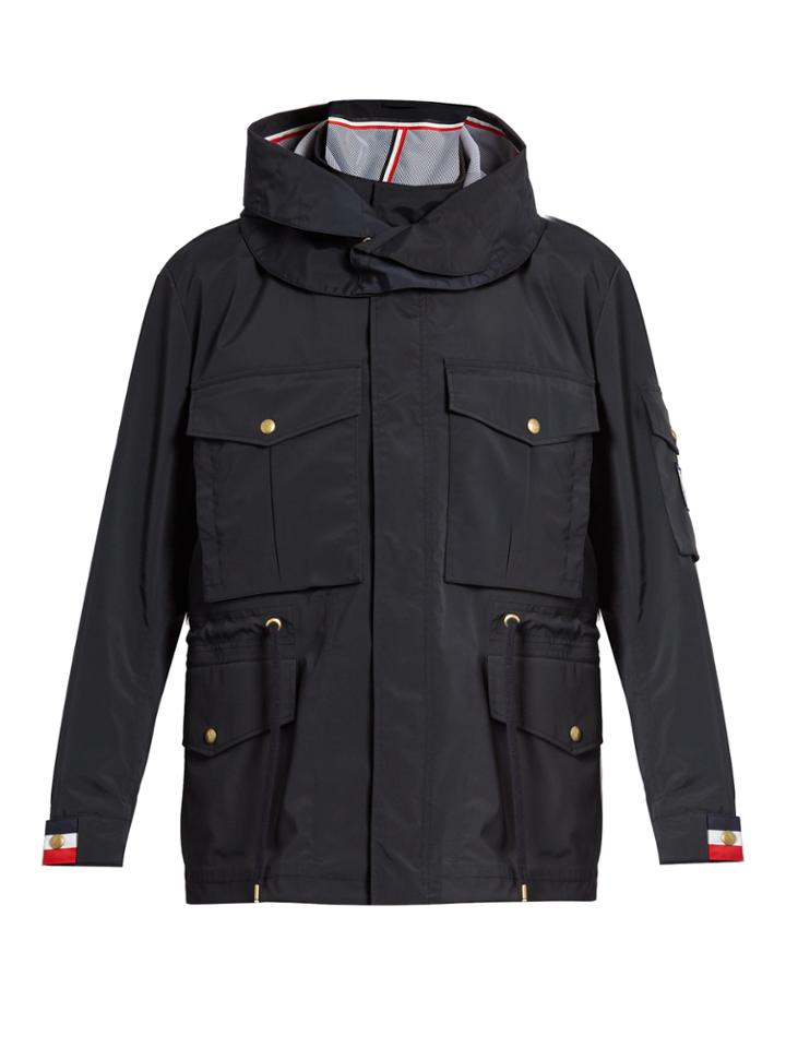 Moncler Gamme Bleu Drawstring-waist Lightweight Hooded Field Jacket