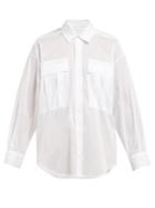 Matchesfashion.com Katharine Hamnett London - Alex Cotton Poplin Shirt - Womens - White