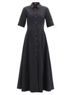 Matchesfashion.com Staud - Joan Buttoned Maxi Shirt Dress - Womens - Black