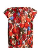 Matchesfashion.com Marni - Floral Print Top - Womens - Red Multi