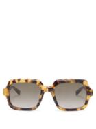 Matchesfashion.com Givenchy - Gv 7153/s Squared Tortoiseshell-acetate Sunglasses - Mens - Brown