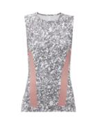 Matchesfashion.com Adidas By Stella Mccartney - Alphaskin Graphic Printed Tank Top - Womens - Grey Multi