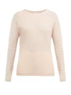 Matchesfashion.com Allude - Ribbed Fine Knit Cashmere Sweater - Womens - Cream