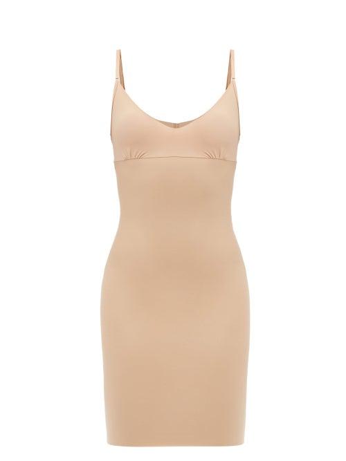 Ladies Lingerie Commando - Two-faced Slip Dress - Womens - Beige