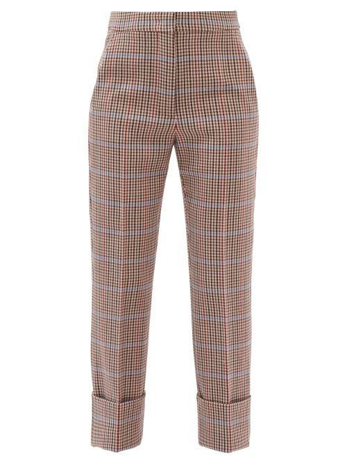 Matchesfashion.com Sportmax - Segnale Trousers - Womens - Beige Multi