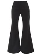 Gabriela Hearst - Vita Wool-crepe Flared Trousers - Womens - Black