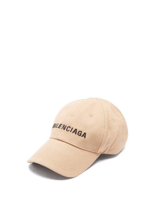 Matchesfashion.com Balenciaga - Logo-embroidered Cotton-twill Cap - Mens - Beige