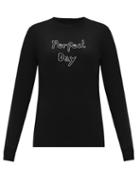 Matchesfashion.com Bella Freud - Perfect Day Merino-wool Sweater - Womens - Black