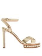 Matchesfashion.com Nicholas Kirkwood - Casati Faux Pearl Embellished Leather Sandals - Womens - Gold