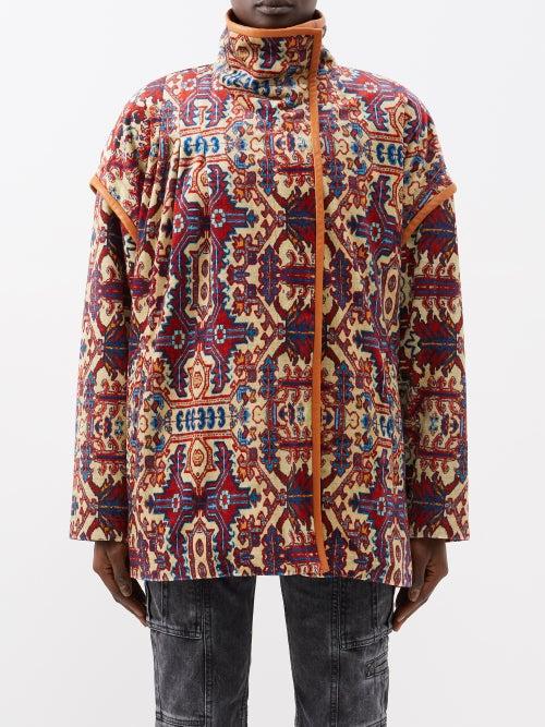 Isabel Marant - Greta Tapestry-jacquard Short Coat - Womens - Multi