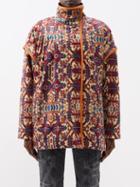 Isabel Marant - Greta Tapestry-jacquard Short Coat - Womens - Multi
