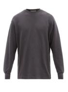 Acne Studios - Fleece-logo Loopback Cotton-jersey Sweatshirt - Mens - Black