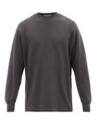 Acne Studios - Fleece-logo Loopback Cotton-jersey Sweatshirt - Mens - Black
