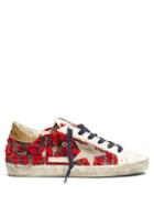 Matchesfashion.com Golden Goose - Superstar Checked Low Top Trainers - Womens - Red Multi