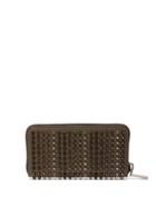 Christian Louboutin Panettone Zip-around Leather Studded Wallet