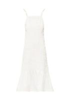 Matchesfashion.com Jil Sander - Pintucked Linen-canvas Midi Dress - Womens - Ivory