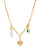 Missoma - Pearl, Malachite & 18kt Gold-plated Necklace - Womens - Gold Multi