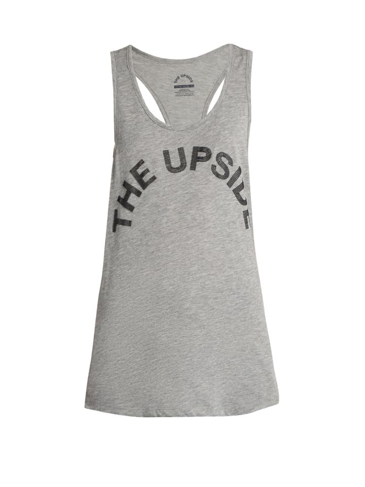 The Upside Logo-print Racer-back Tank Top