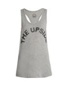 The Upside Logo-print Racer-back Tank Top
