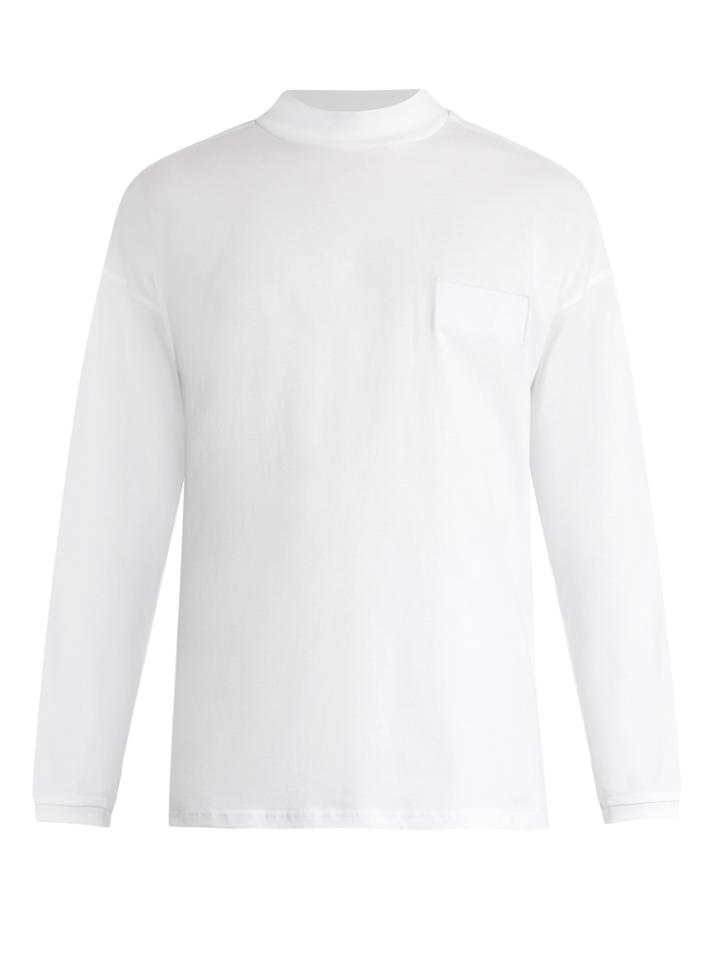Martine Rose Funnel-neck Cotton-jersey T-shirt