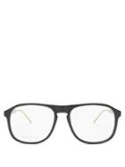 Mens Eyewear Gucci - Square Acetate Glasses - Mens - Black