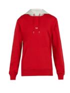 Matchesfashion.com Helmut Lang - Taxi Print Hooded Cotton Sweatshirt - Mens - Red