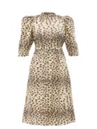 Matchesfashion.com Sea - Leo Leopard Print Cotton Dress - Womens - Leopard