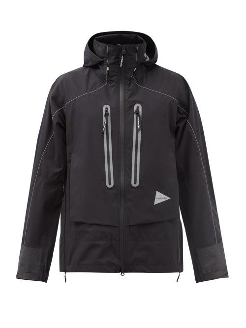 And Wander - Pertex Shield Technical-shell Hooded Rain Jacket - Mens - Black